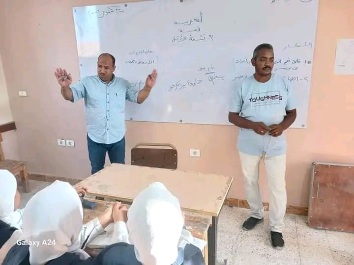 متابعات مدير إدارة دراو التعليمية للعملية التعليمية 
