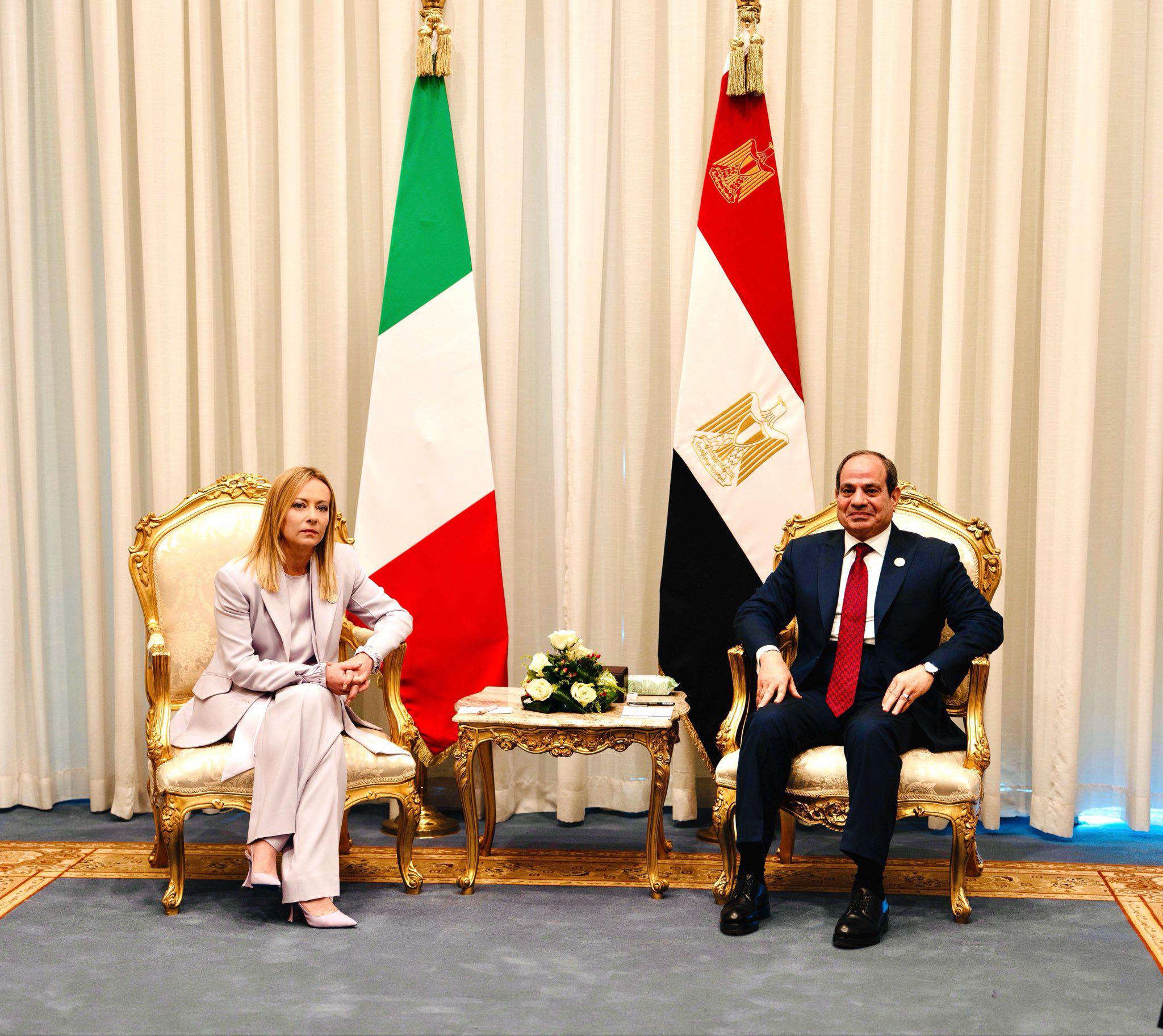 رئيسة وزراء إيطاليا بين واقعية السيسي ودهاء ترامب