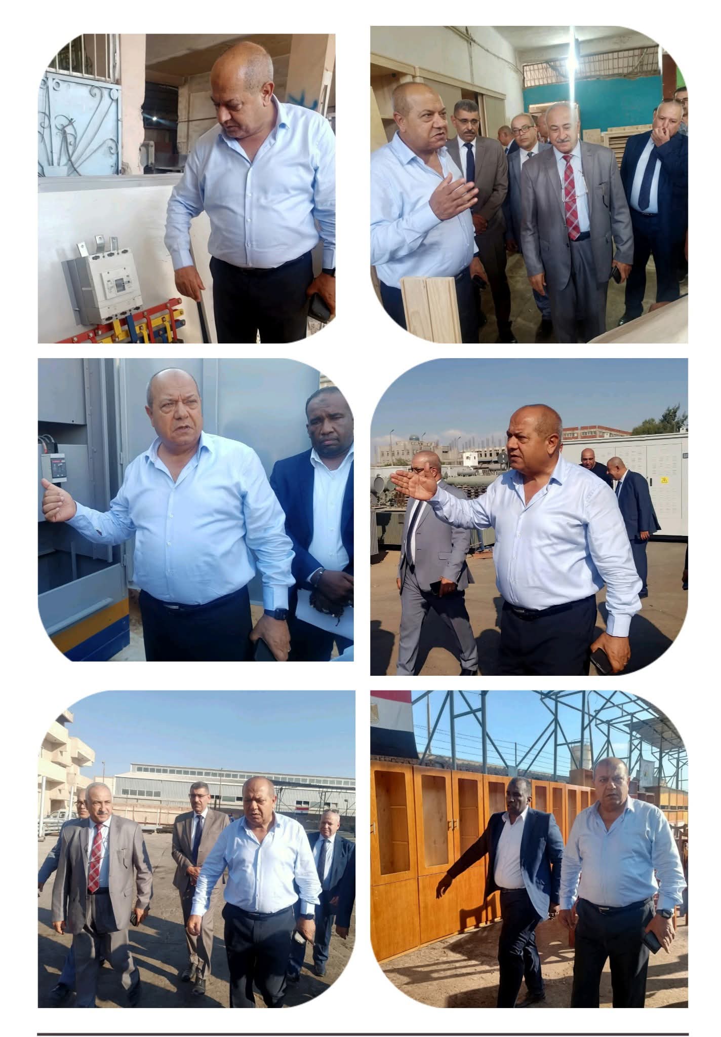 الجولات المتتالية للمهندس سامى ابو ورده رئيس شركة توزيع كهرباء القناة تزيد من الانضباط والالتزام والنجاح