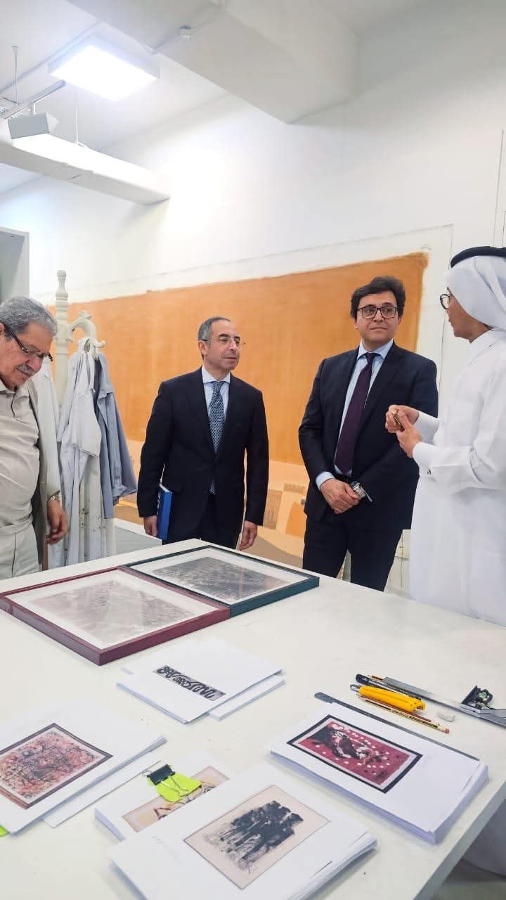 وزير الثقافة المصري يلتقي مستشار الشؤون الثقافية بمؤسسة قطر