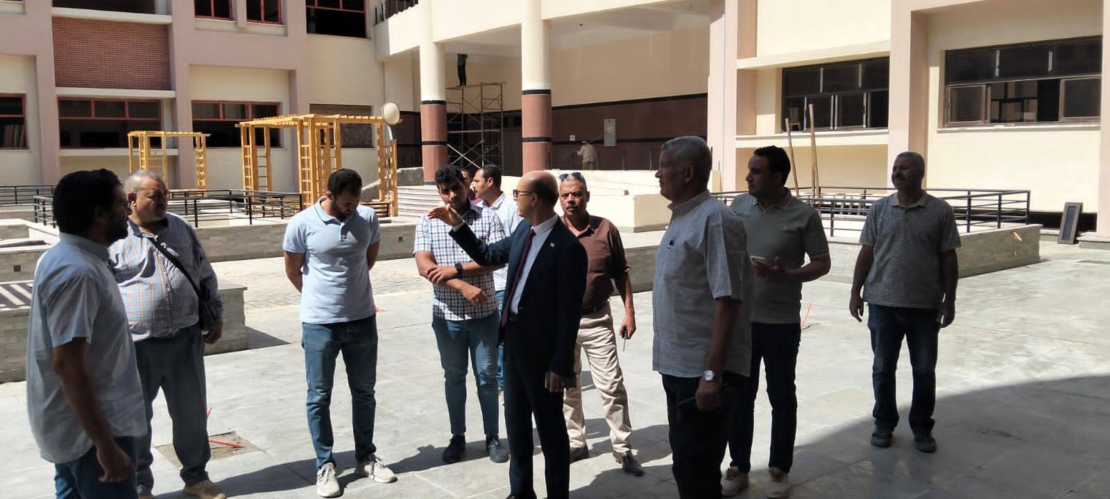 المنشاوي يتفقد مقر كلية التربية للطفولة المبكرة بحرم الجامعة بأسيوط الجديدة