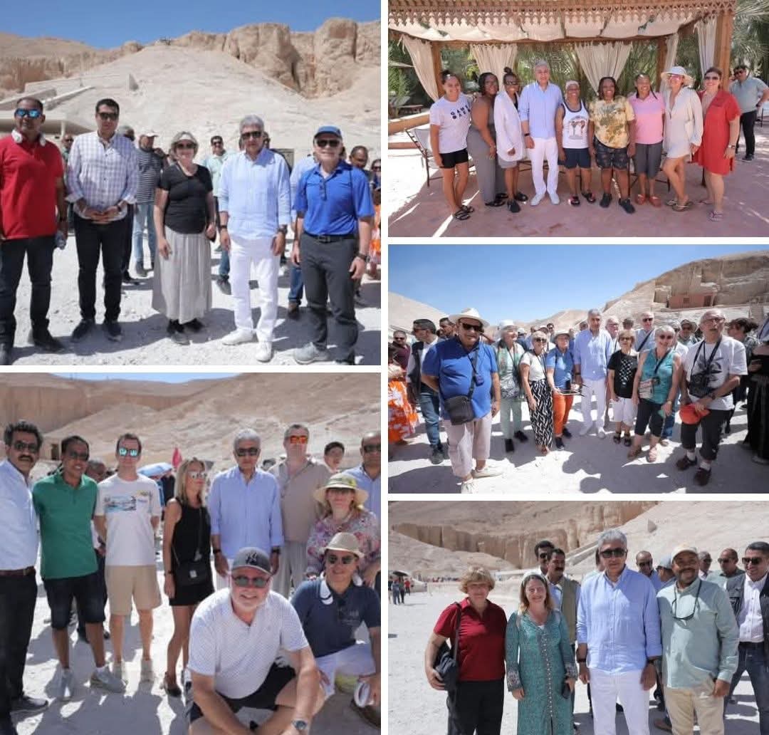 وزير السياحة والآثار يتفقد منطقة وادي الملوك بالأقصر ويلتقي بعدد من المجموعات السياحية من مختلف دول العالم