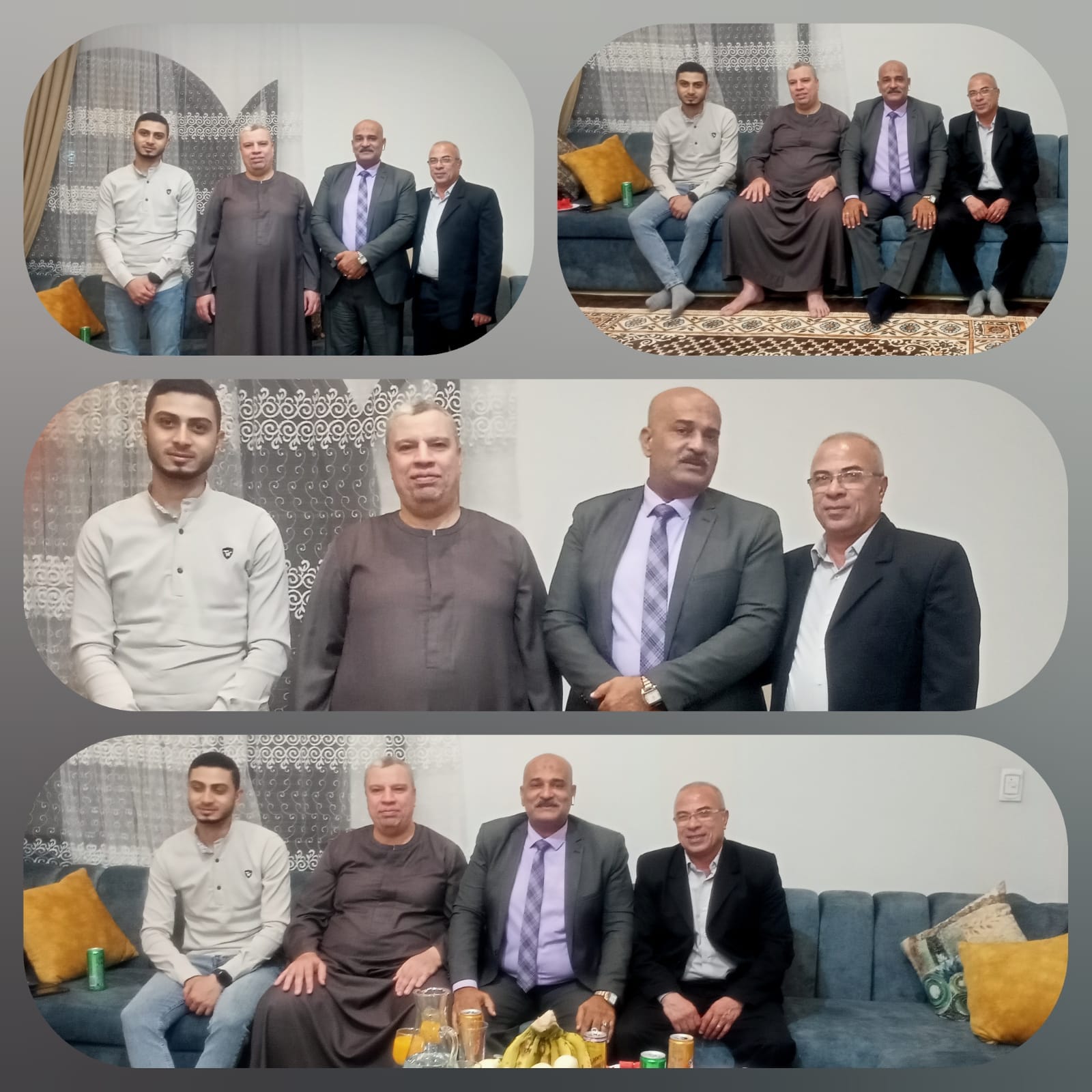 الإعلامى وجدى وزيرى يهنى وكيل وزارة أوقاف الجيزة والأستاذ صابر باتع لخطوبة نجليهما