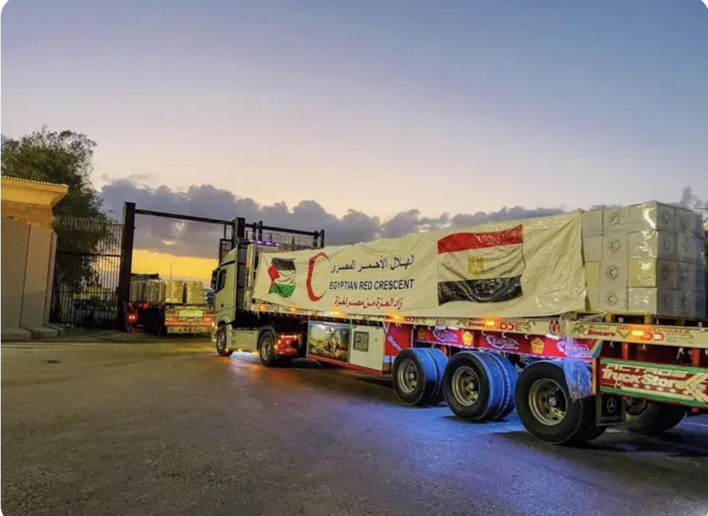 زاد العزة من مصر إلى غزة القافلة 46 رسالة سياسية وإنسانية من القاهرة للعالم