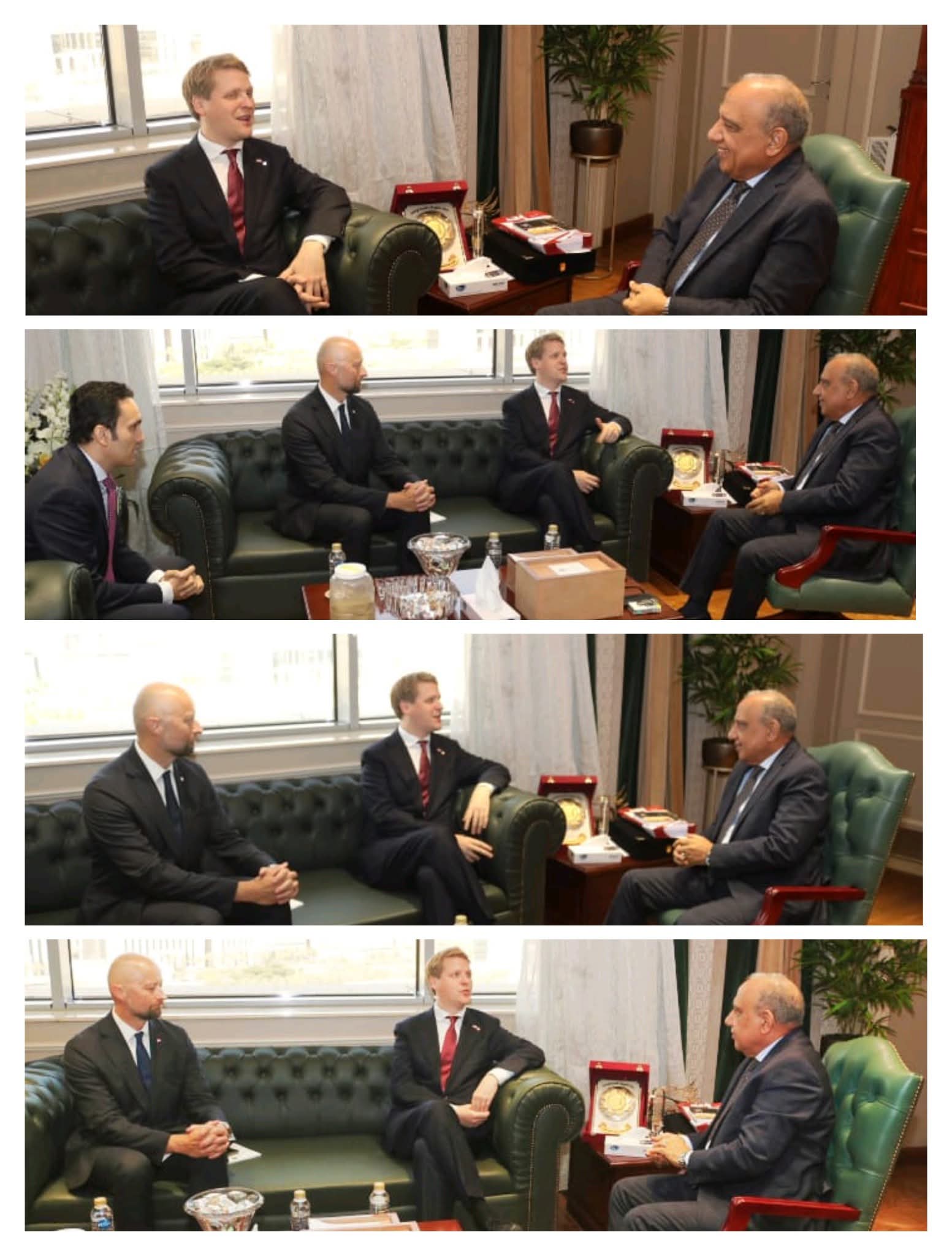 وزير الكهرباء يبحث مع وزير التنمية الدولية بمملكة النرويج ومسئولي 