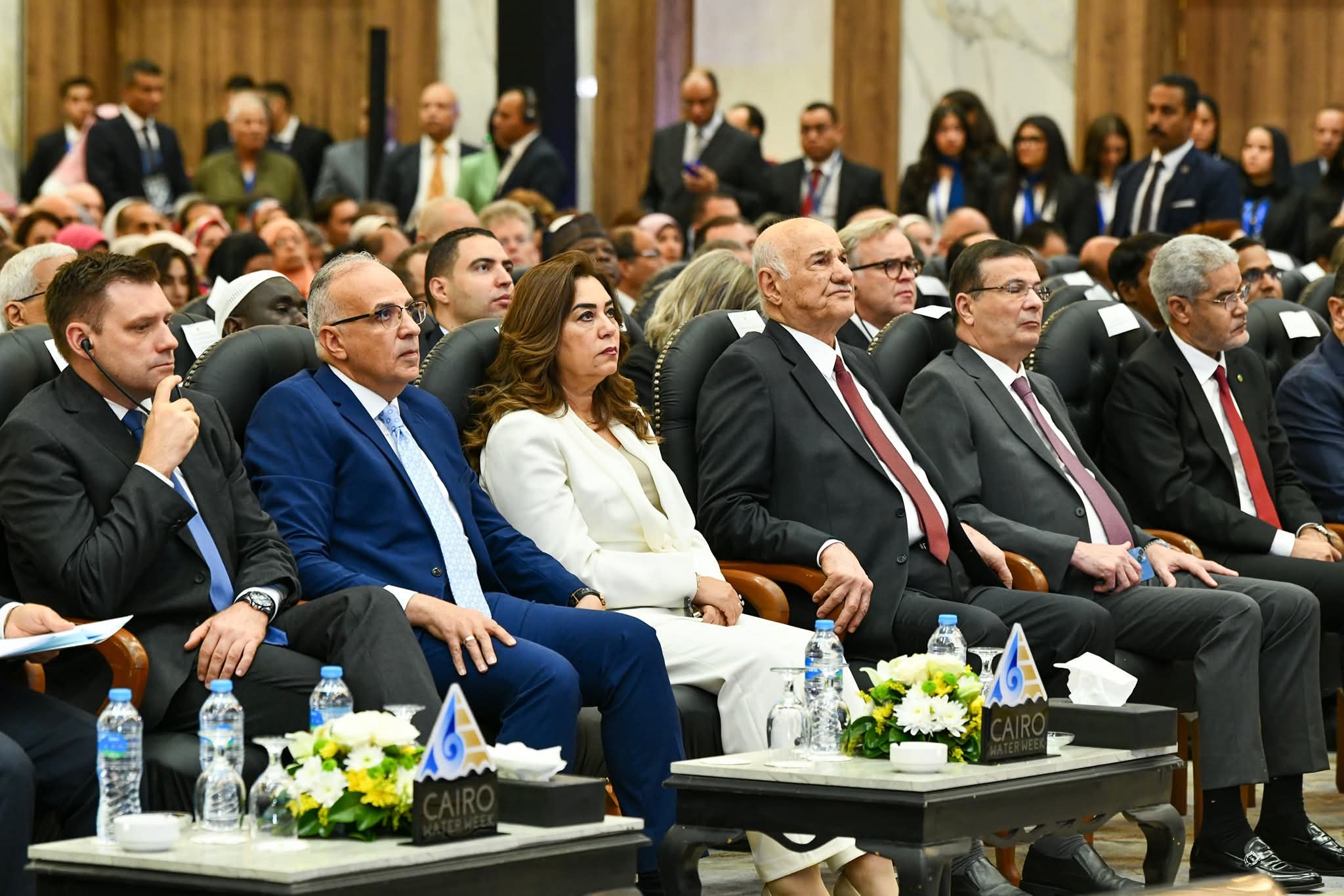 وزيرة التنمية المحلية والقائم بأعمال وزير البيئة تشارك في أسبوع القاهرة الثامن للمياه