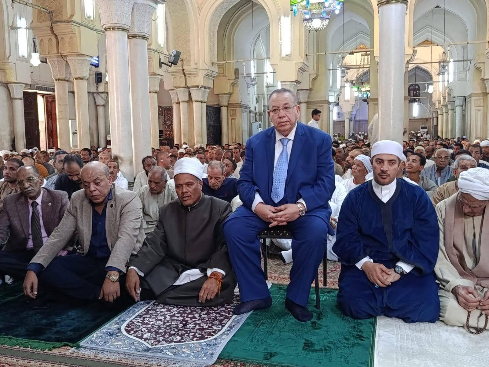 مدير أوقاف قنا يستقبل نقيب الأشراف والشيخ جابر البغدادي بمسجد سيدي عبد الرحيم القنائي