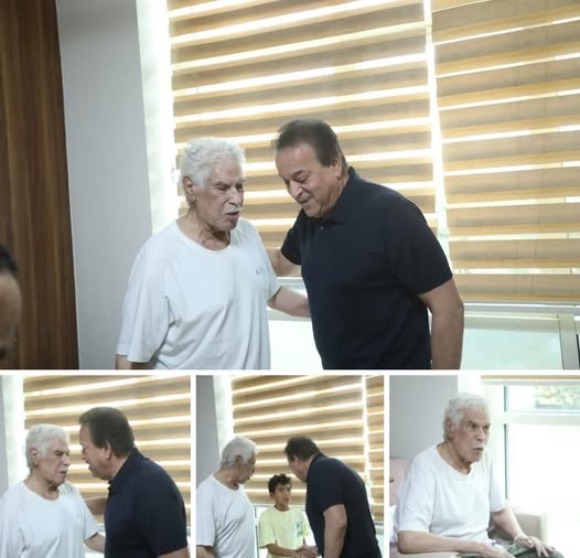 نائب رئيس مجلس الوزراء ووزير الصحة والسكان يزور الكابتن حسن شحاتة للاطمئنان على حالته الصحية