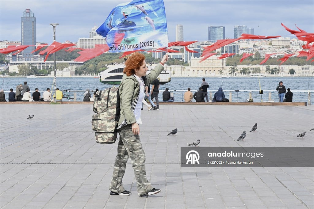 طالبة دكتوراه إيرانية تبدأ مسيرة من إسطنبول إلى القدس دعما لغزة