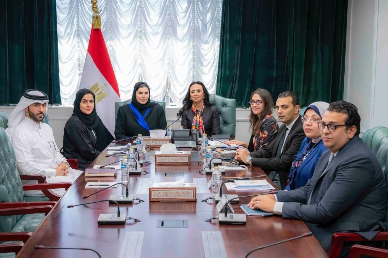 وزيرة التضامن الاجتماعي تستقبل وزيرة الدولة للتعاون الدولي بدولة قطر