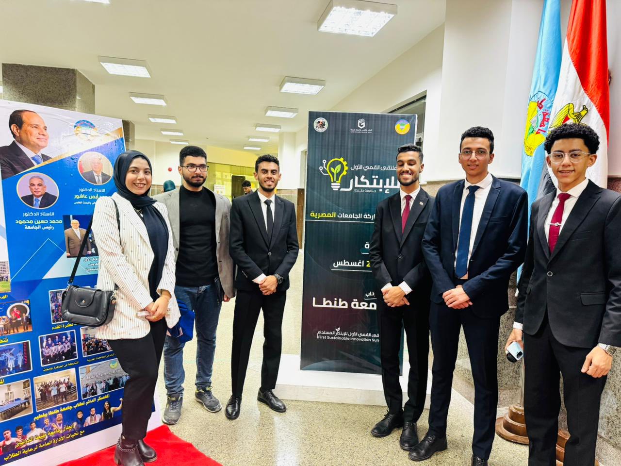 جامعة قناة السويس تشارك بوفد طلابي في الملتقى القمي الأول للابتكار المستدام بجامعة طنطا