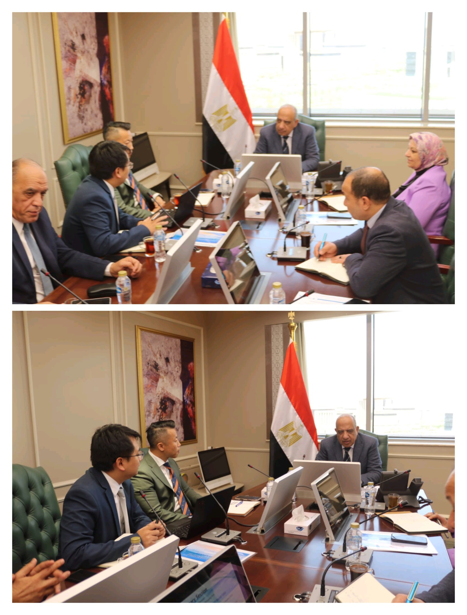 وزير الكهرباء يبحث مع ستيت جريد الصينية التعاون فى مجالات الطاقة المتجددة وتحديث الشبكات