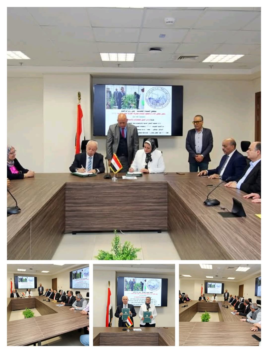  رئيس الشركة المصرية لنقل الكهرباء توقع عقداً مع رئيس شركة وادى النيل للمقاولات لربط محطة توشكى 5 بالشبكة الموحدة