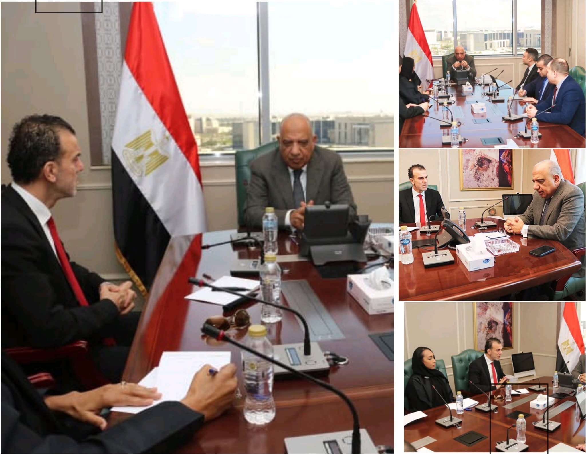 الدكتور محمود عصمت وزير الكهرباء والطاقة المتجددة يبحث مع شركة 