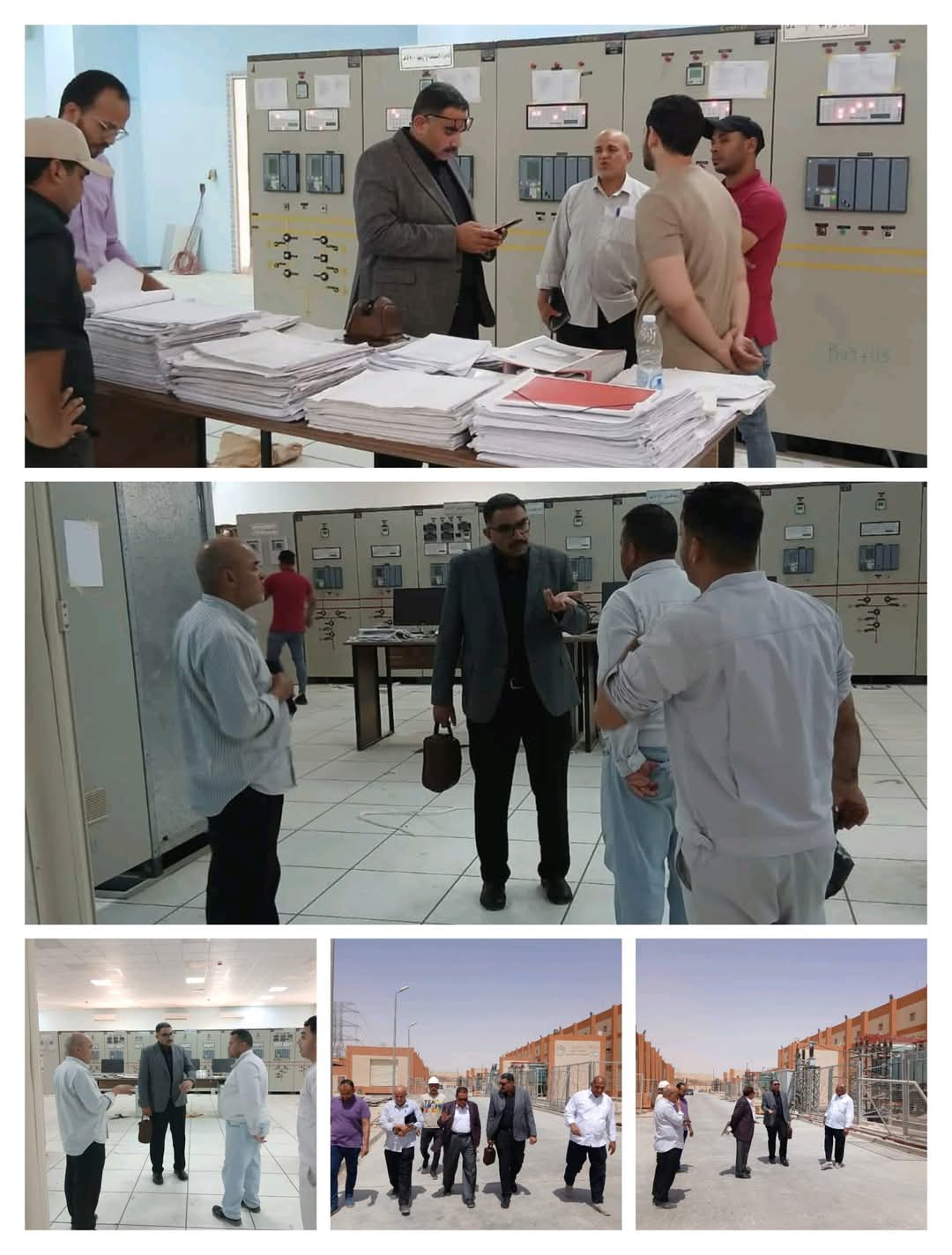 زيارة ميدانية للمهندس محمد صفائى العضو المتفرغ للمنطقة الجنوبية للشركة المصرية لنقل الكهرباء لمتابعة سير الأعمال لمحطة محولات شرق قنا جهد ٥٠٠ ك.ف     