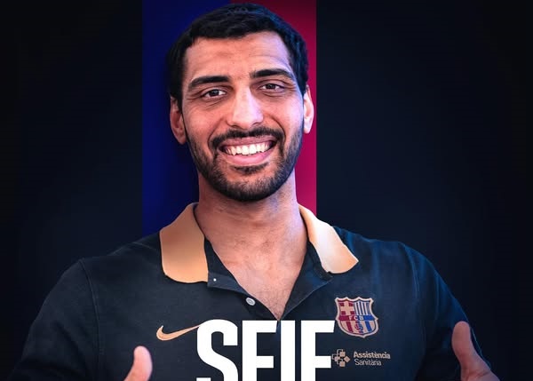 أول تعليق من سيف الدرع بعد الانضمام لنادي برشلونة