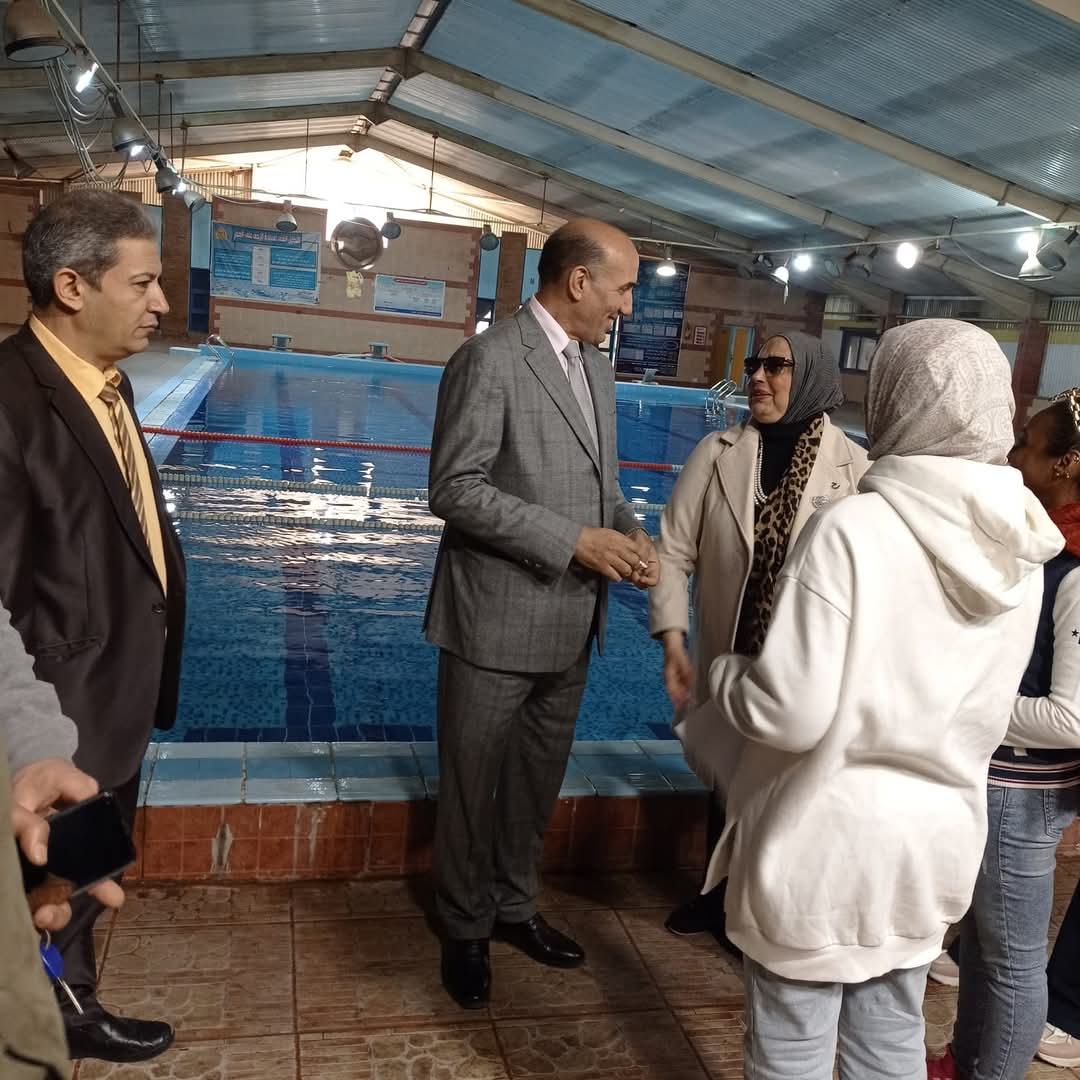 عفيفى يتابع سيرالعملية التعليمية بكليةالتربية الرياضيةبنات بالزقازيق