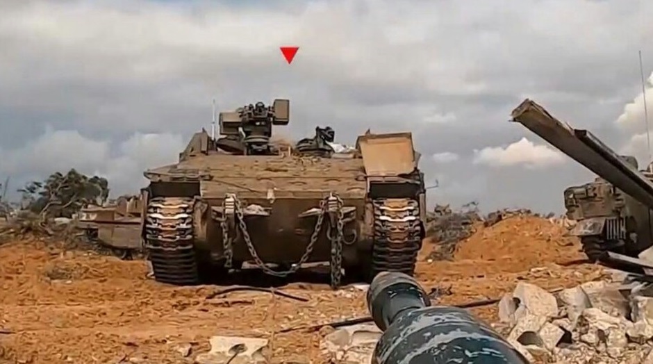 القسام تعلن استهداف دبابة إسرائيلية بمدينة غزة