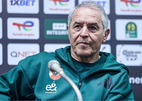 كولر والشناوي في المؤتمر الصحفي لمباراة الأهلي والهلال السوداني