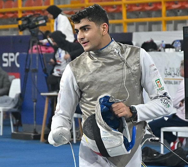 عبد الرحمن طلبة يهزم بطل سنغافورة ويتأهل لدور الـ32 بكأس العالم لسلاح الشيش