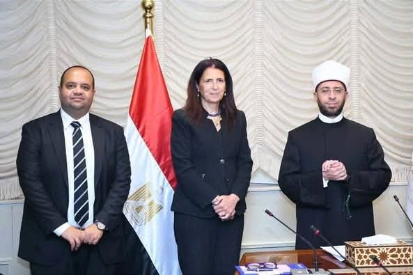 وزير الأوقاف يستقبل وفد هيئة فولبرايت