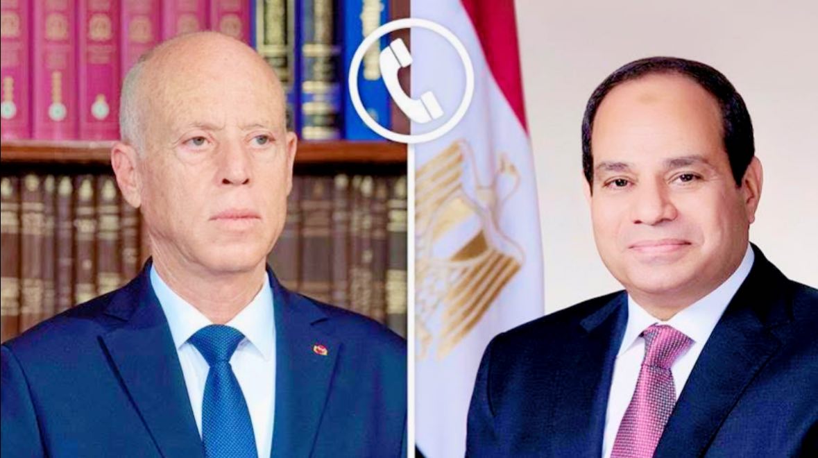 الرئيس السيسي يتلقى اتصالا هاتفيا من الرئيس التونسي قيس سعيّد بمناسبة ذكرى أكتوبر