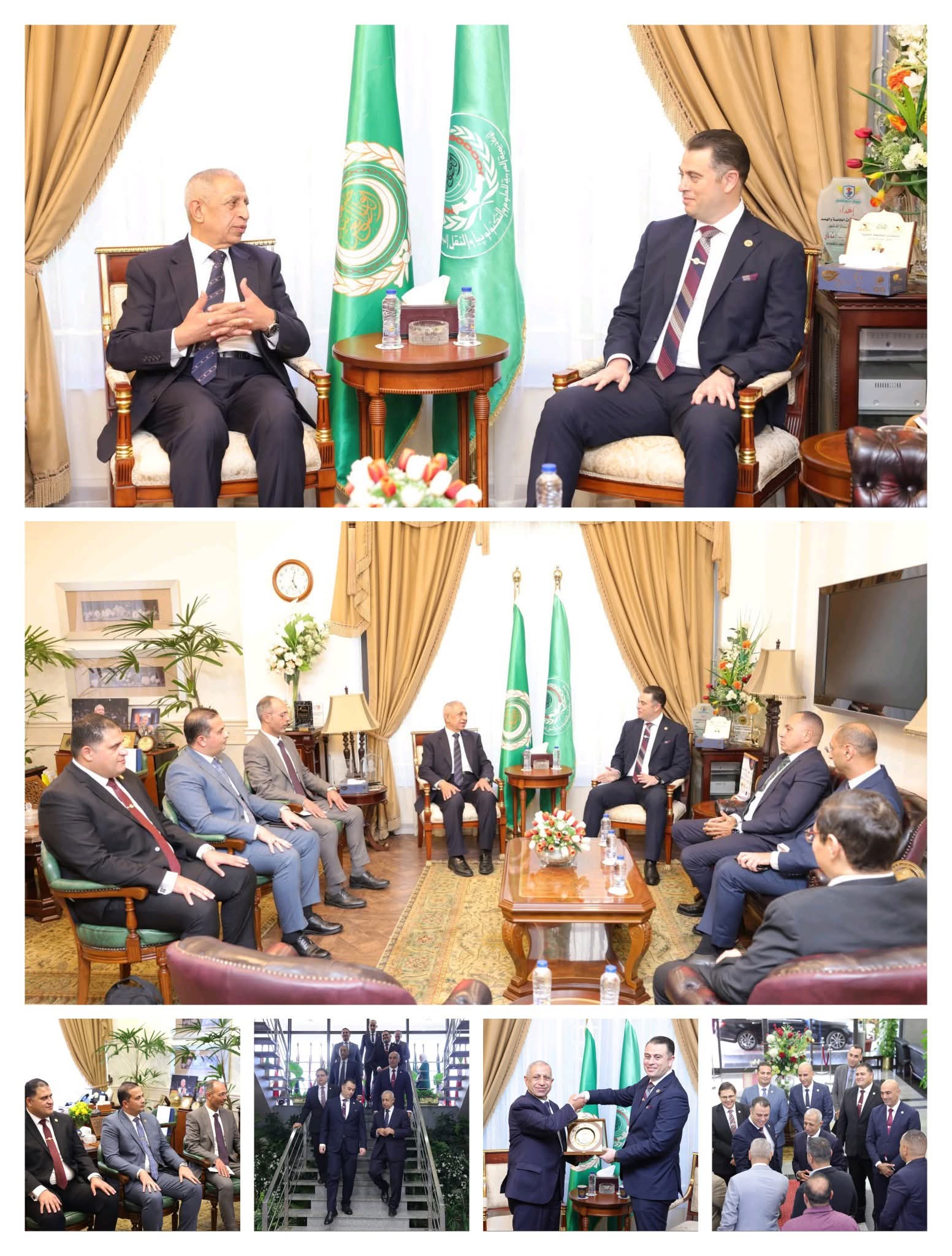 رئيس الأكاديمية العربية للعلوم والتكنولوجيا والنقل البحرى يستقبل وفداً من هيئة المحطات النووية لبحث سبل التعاون   