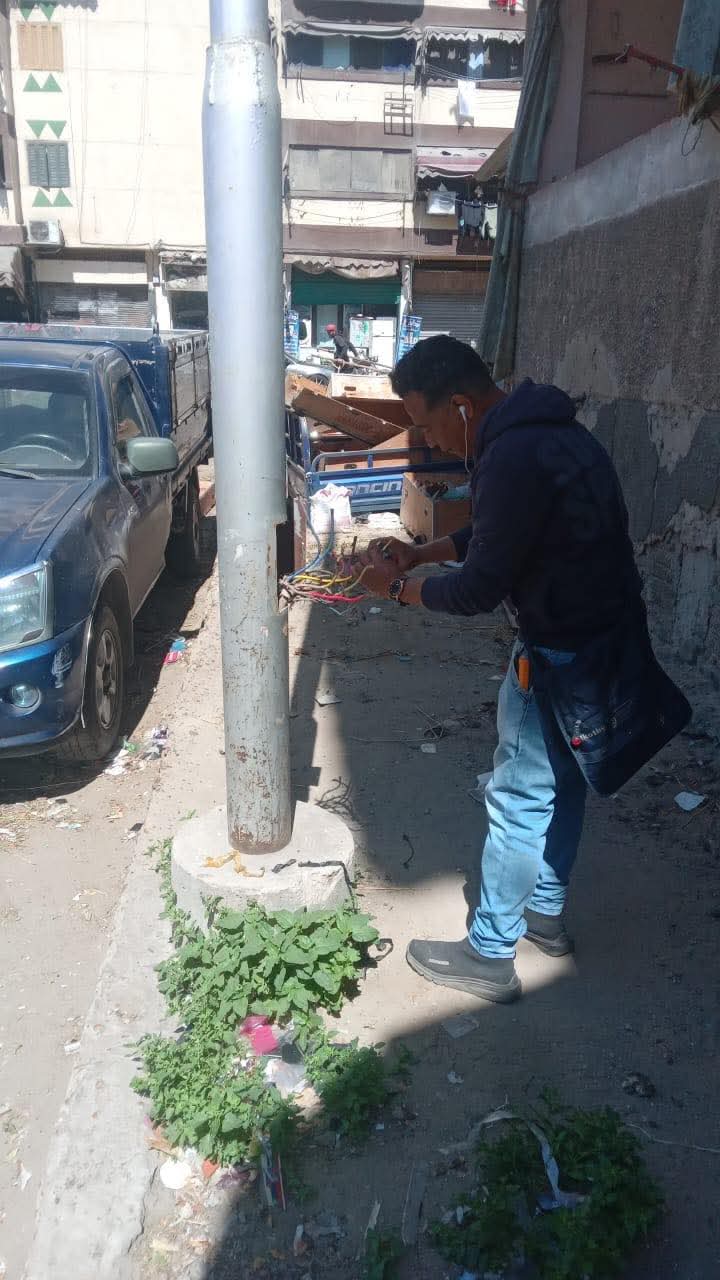 رئيس مدينة بورفؤاد: صيانة وتركيب كشافات جديدة لرفع