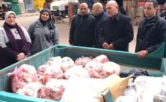 المنوفية : ضبط 5 طن ونصف لحوم ودواجن وأسماك غير صالحة للاستهلاك الآدمي 