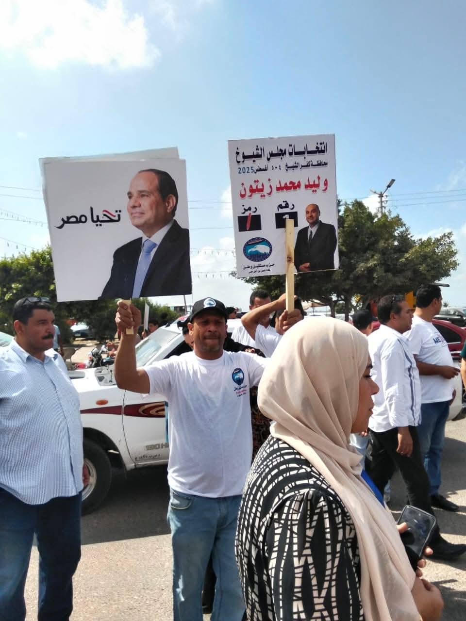 توافد الناخبين على صناديق الاقتراع بانتخابات الشيوخ فى محافظة كفر الشيخ