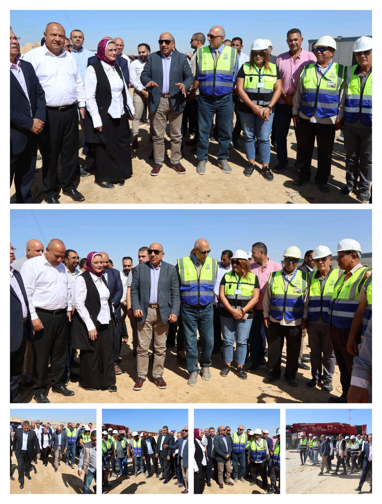 وزير الكهرباء يتفقد إنهاء أعمال أبراج عبور قناة السويس على خط الربط السعودى