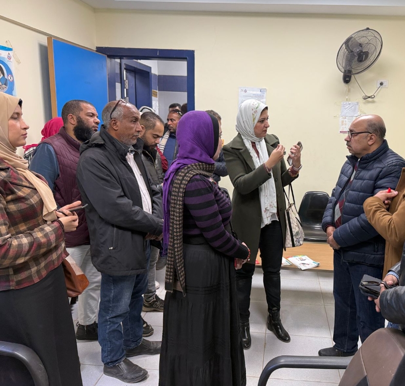وكيل وزارة الصحة باسيوط يترأس قيادات المديرية في جولة لمركز طب الأسرة بمسارة . 