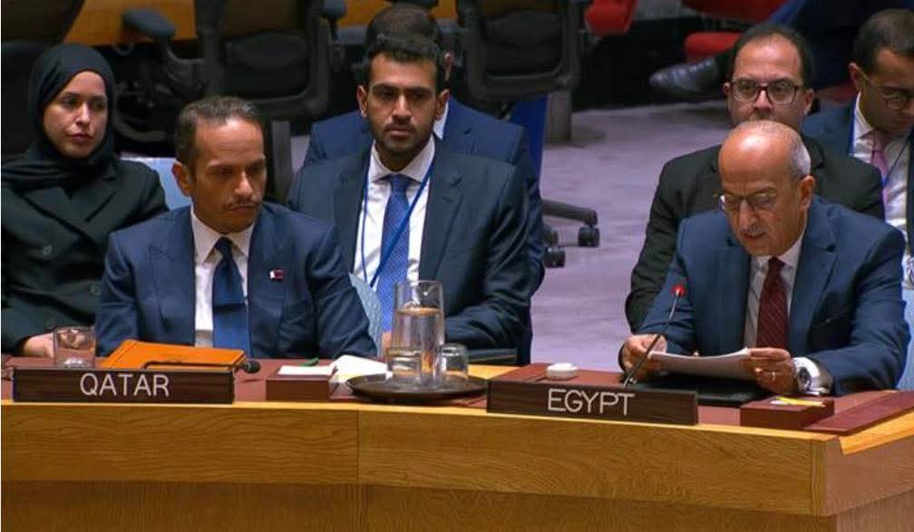 مصر تتصدر جهود مجلس الأمن الدولي لوقف العدوان الإسرائيلي على قطر ودعم الدولة الفلسطينية