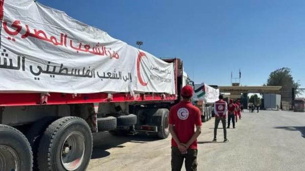 زاد العزة من مصر إلى غزة القافلة الـ45 مصر في قلب الدعم الإنساني والسياسي للفلسطينيين