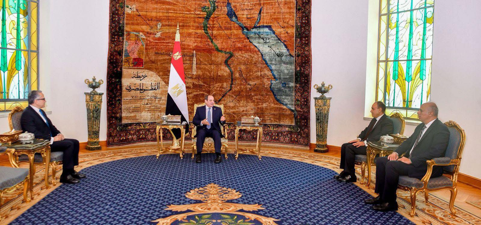 الرئيس السيسي يستقبل الدكتور خالد العناني بعد فوزه بمنصب المدير العام لليونسكو